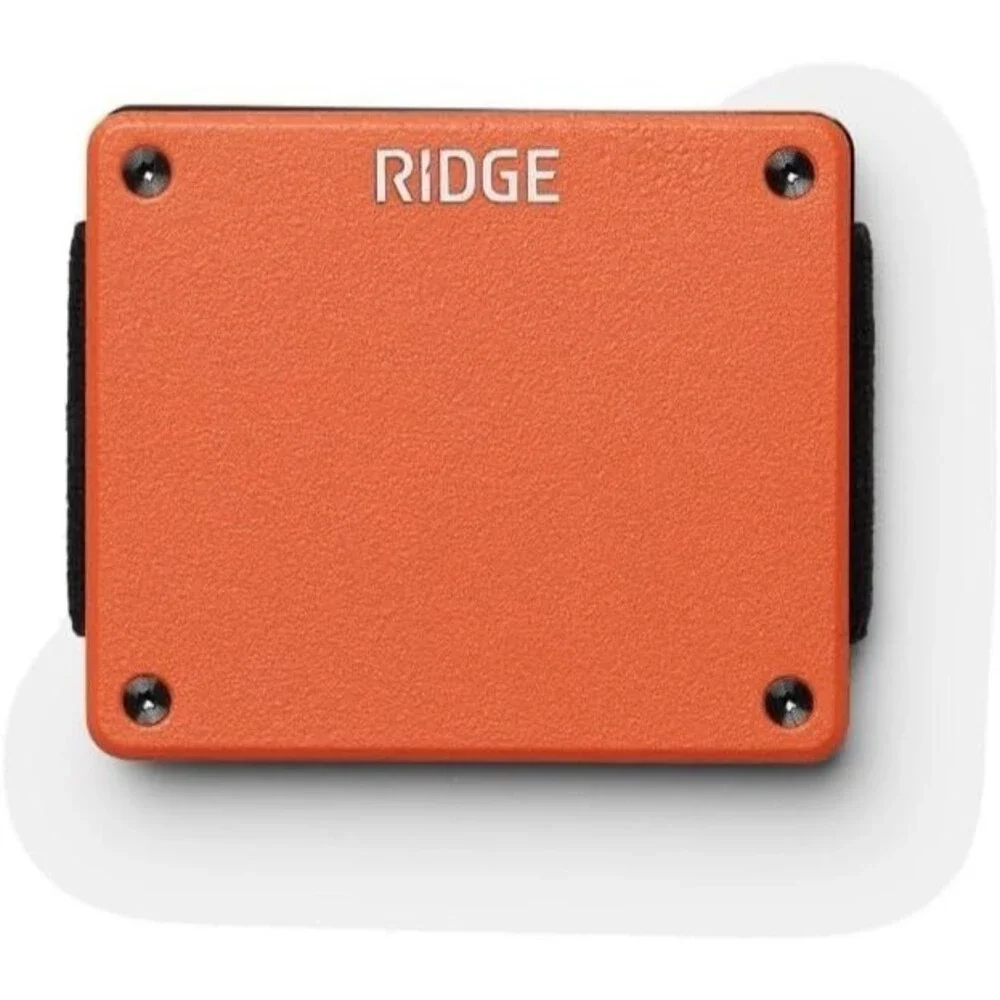 Ridge Lite Minimalist Wallet Basecamp Orange Aluminum RFID Slim EDC New Box